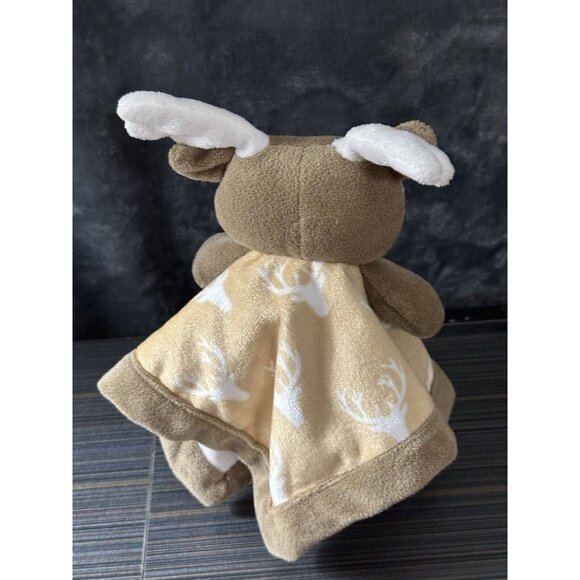 Levtex Baby Brown Deer Lovey Reindeer Security Blanket Stuffed Animal Toy - Picture 11 of 11
